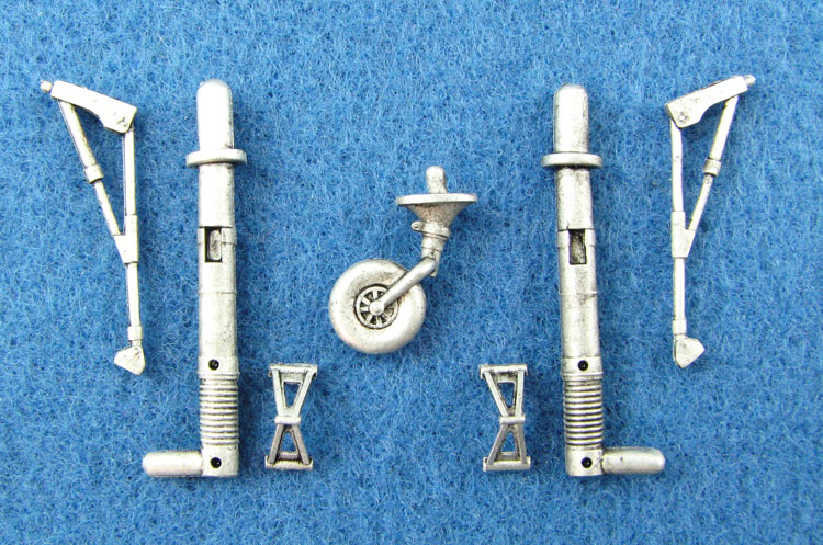 48076 Hs 129_Site_2.5in Henschel Hs 129B-1/2/3, Hs 129G-2 Landing Gear (Has, Rev, H2, MNH) - Image 1